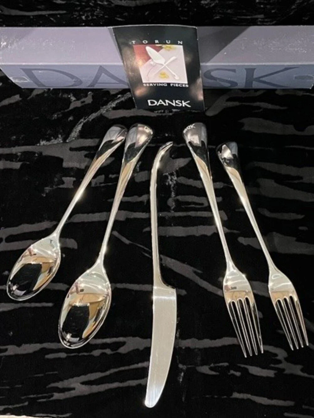 Dansk Torun 5 Piecec Flatware Set New In Box‎ & Never Used Rare Find!